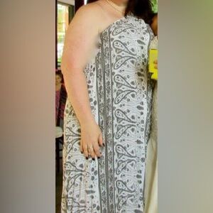Lane Bryant One Shoulder Black and White Dress